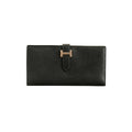 Hermès Black Epsom Bearn Wallet