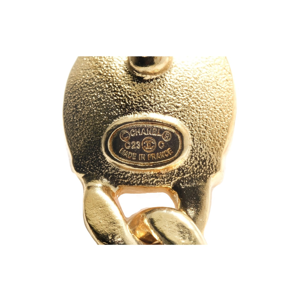 Chanel Fashion CC Heart  Drop Earrings