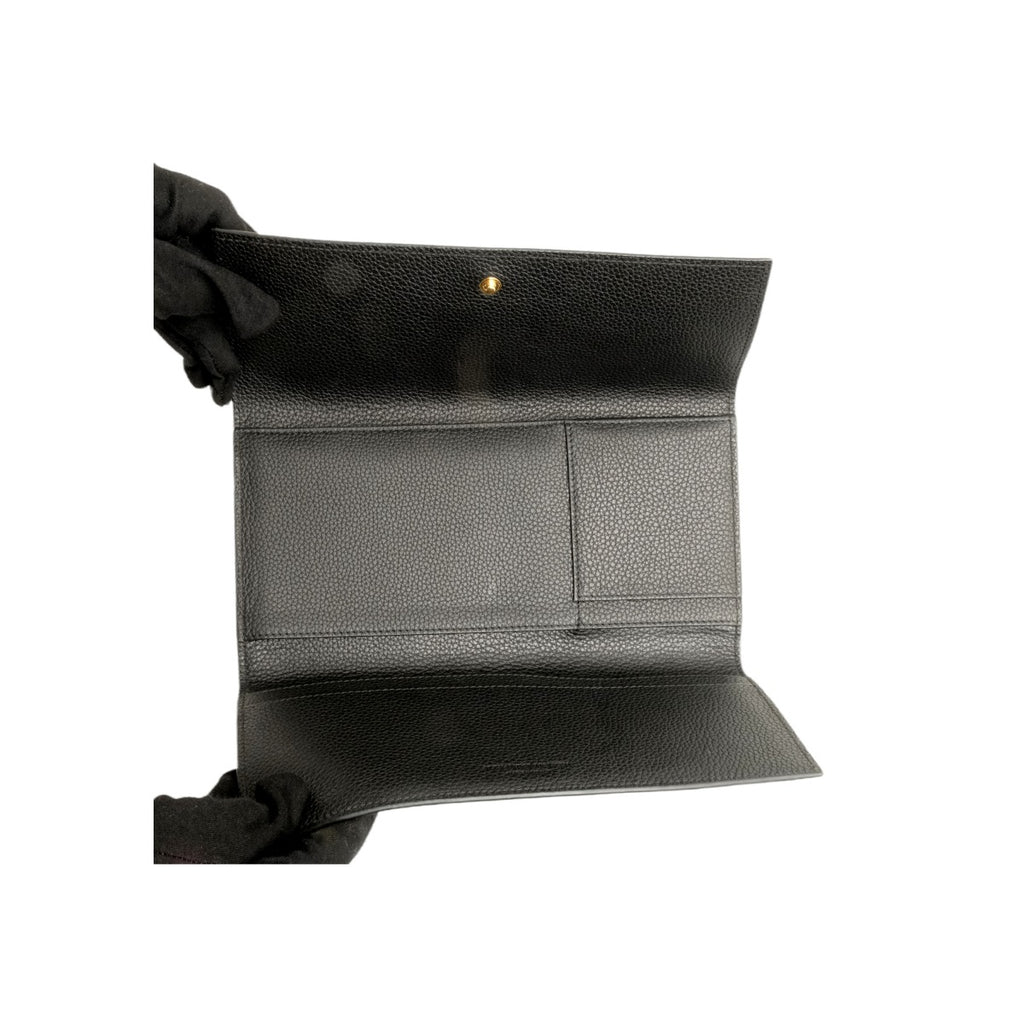 Alexander McQueen Black Skull Travel Wallet