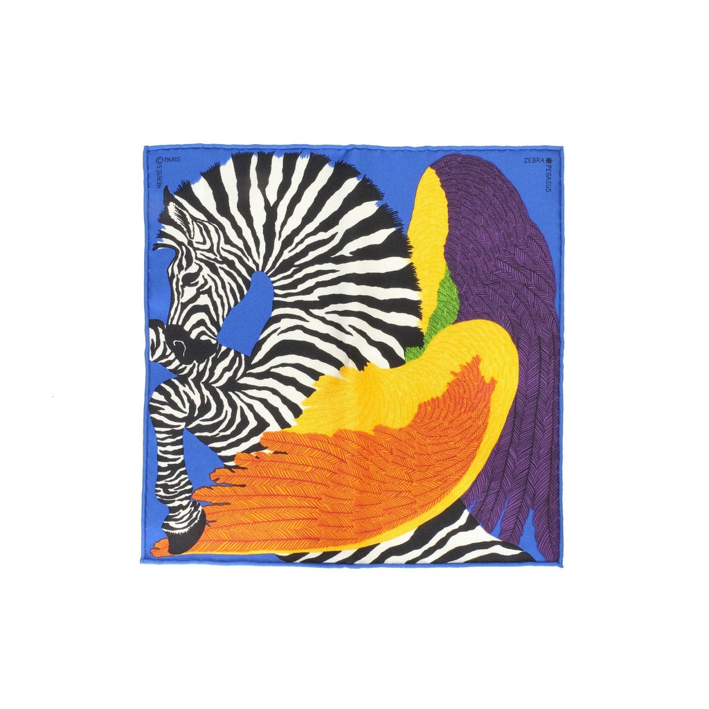 HERMÈS Zebra Pegasus Silk Scarf