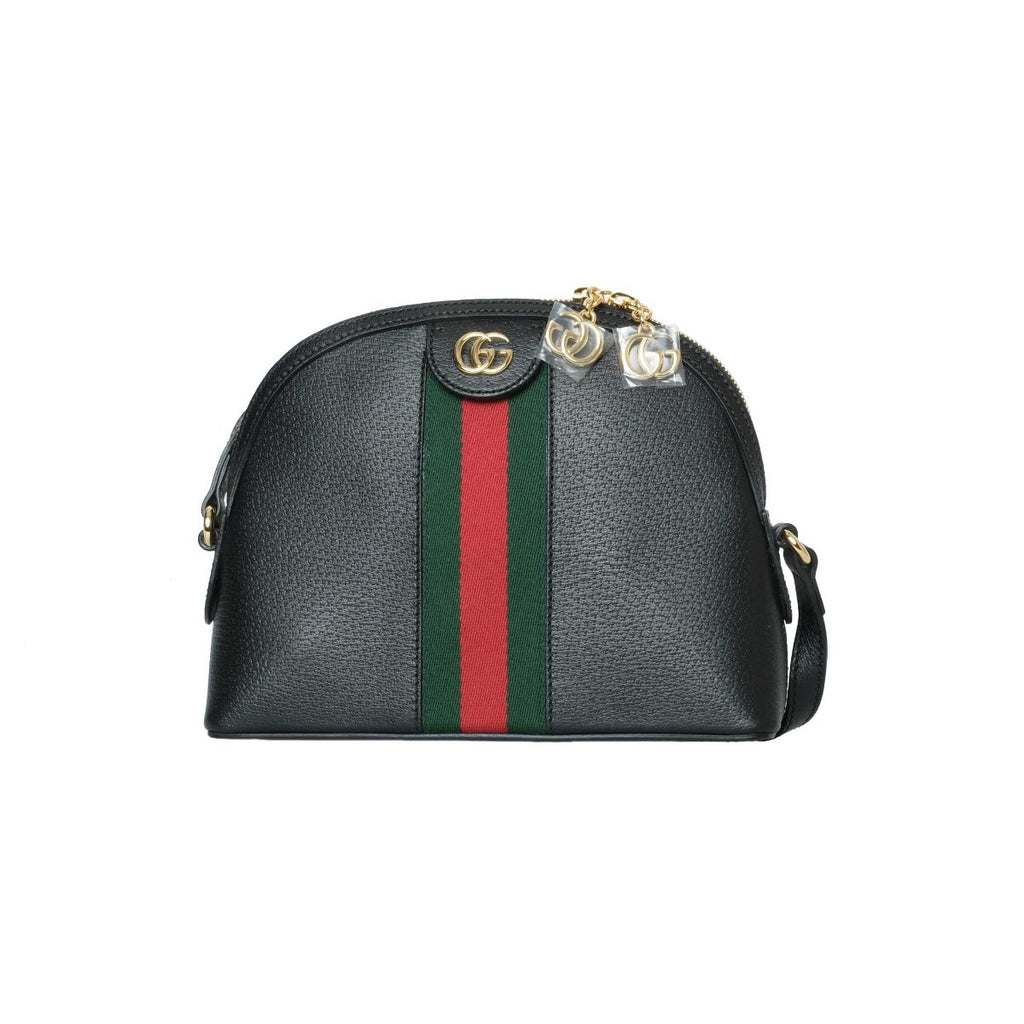 Gucci Black Ophidia Leather Shoulder Bag Small