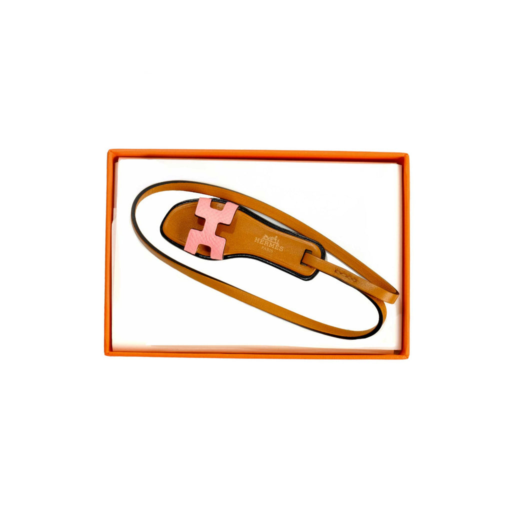 Hermès Rose Confetti Nano Oran Sandal Bag Charm