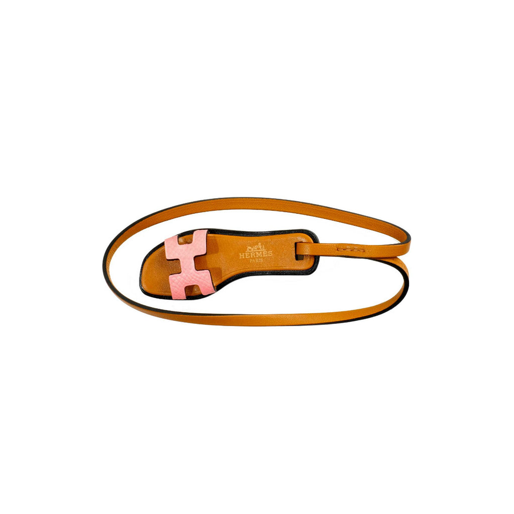 Hermès Rose Confetti Nano Oran Sandal Bag Charm