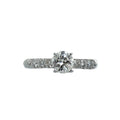 .95ct WG VS J Diamond Round Engagement Ring