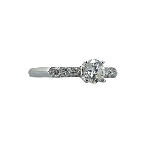 .95ct WG VS J Diamond Round Engagement Ring