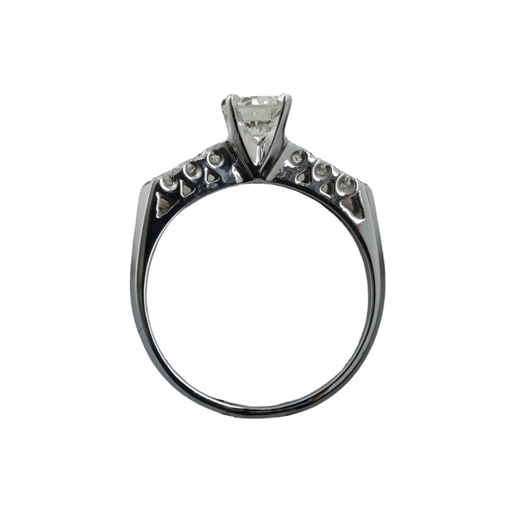 .95ct WG VS J Diamond Round Engagement Ring