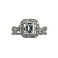 .94ct GIA D VS2 Diamond Emerald Cut Engagement 18K WG