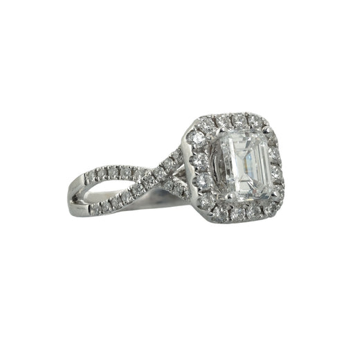 .94ct GIA D VS2 Diamond Emerald Cut Engagement 18K WG