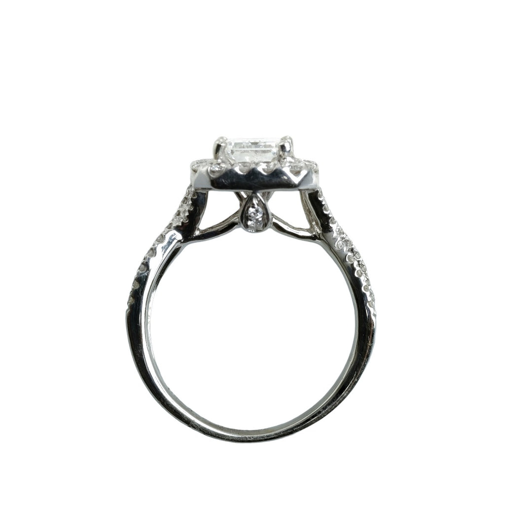 .94ct GIA D VS2 Diamond Emerald Cut Engagement 18K WG