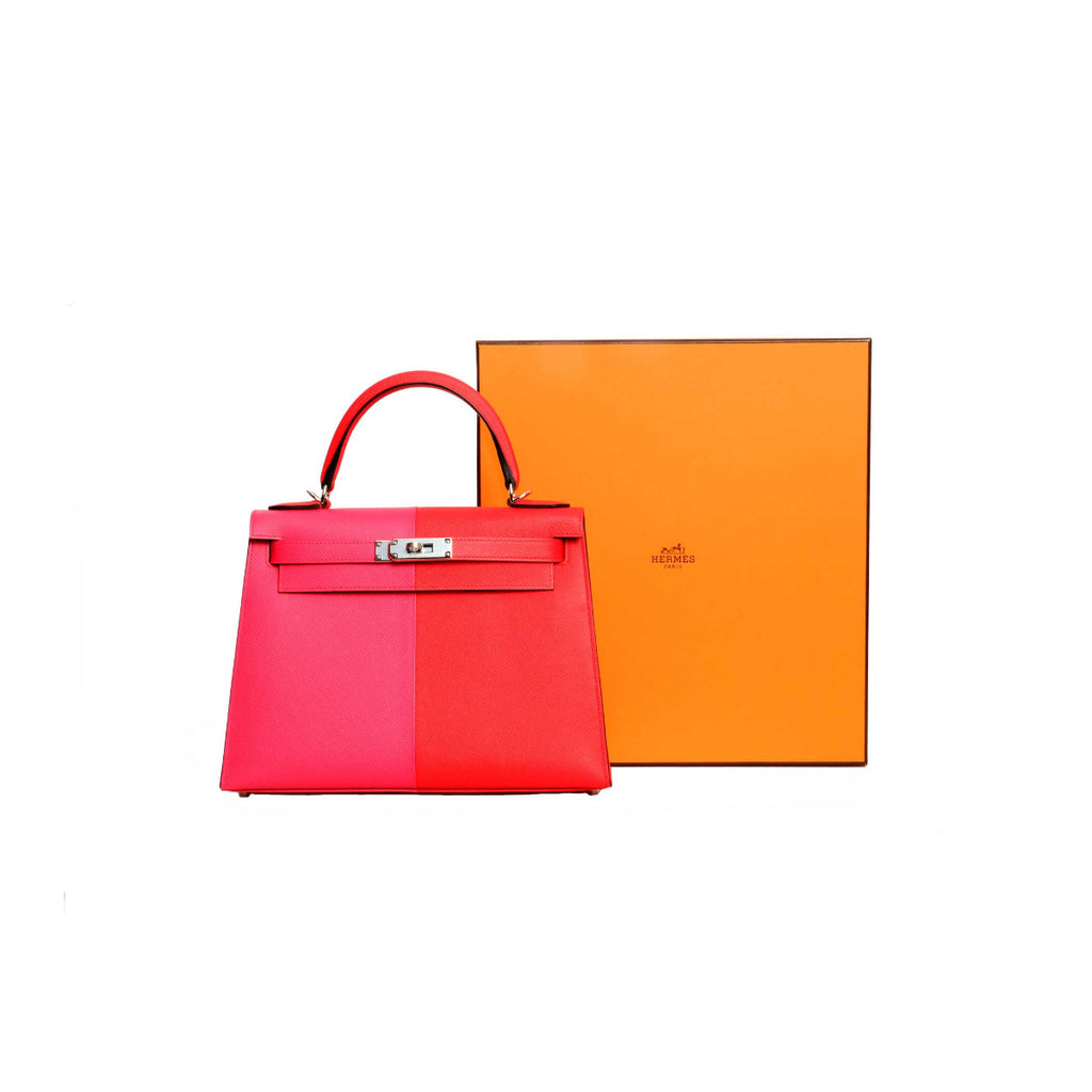 2020 Hermès Tri Color Epsom Sellier Kelly 28