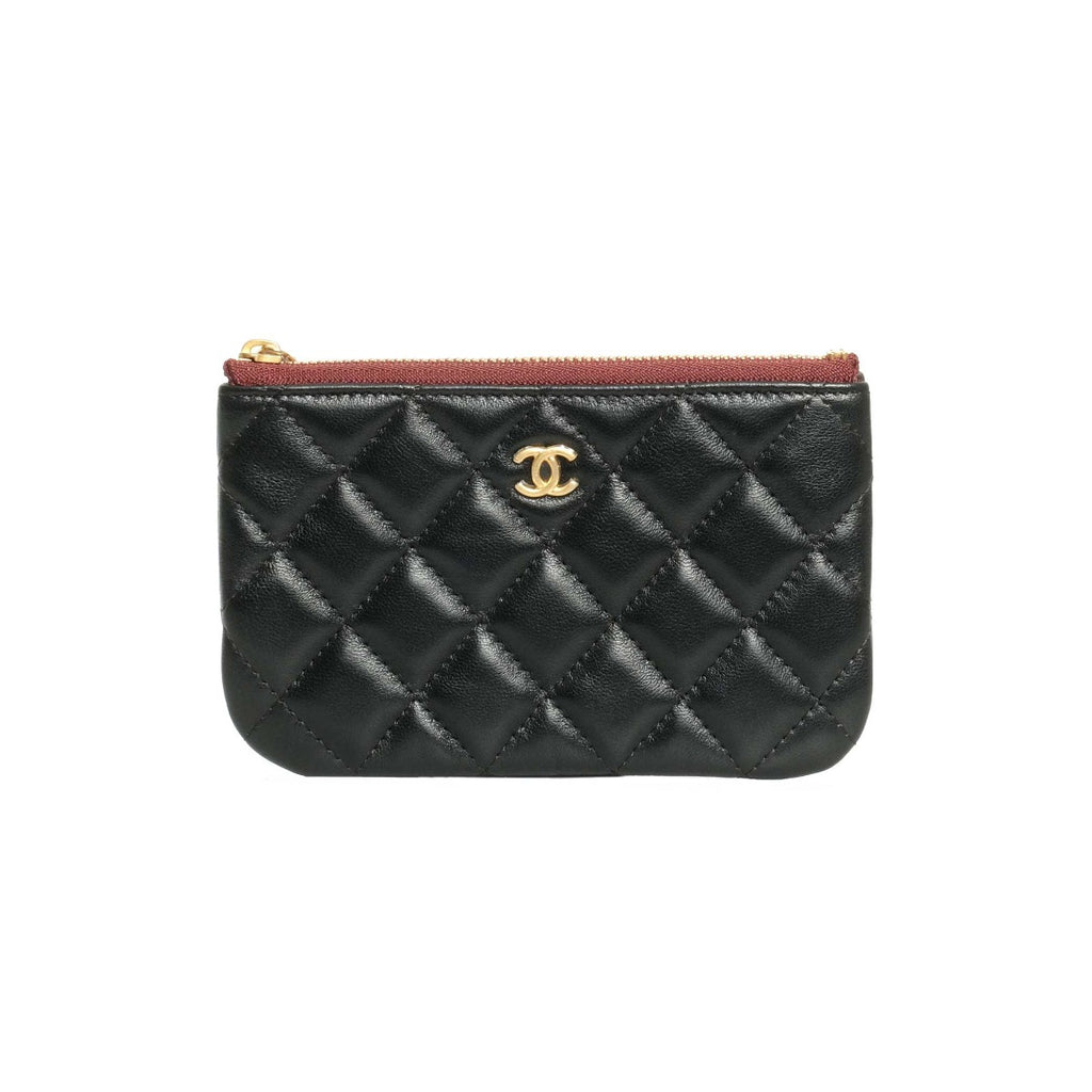 Chanel Black Quilted Lambskin Small O-Case