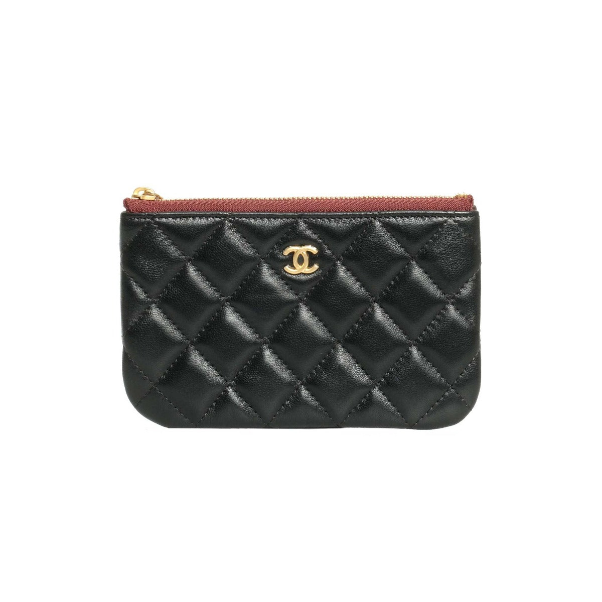 Chanel Black Quilted Lambskin Small O-Case