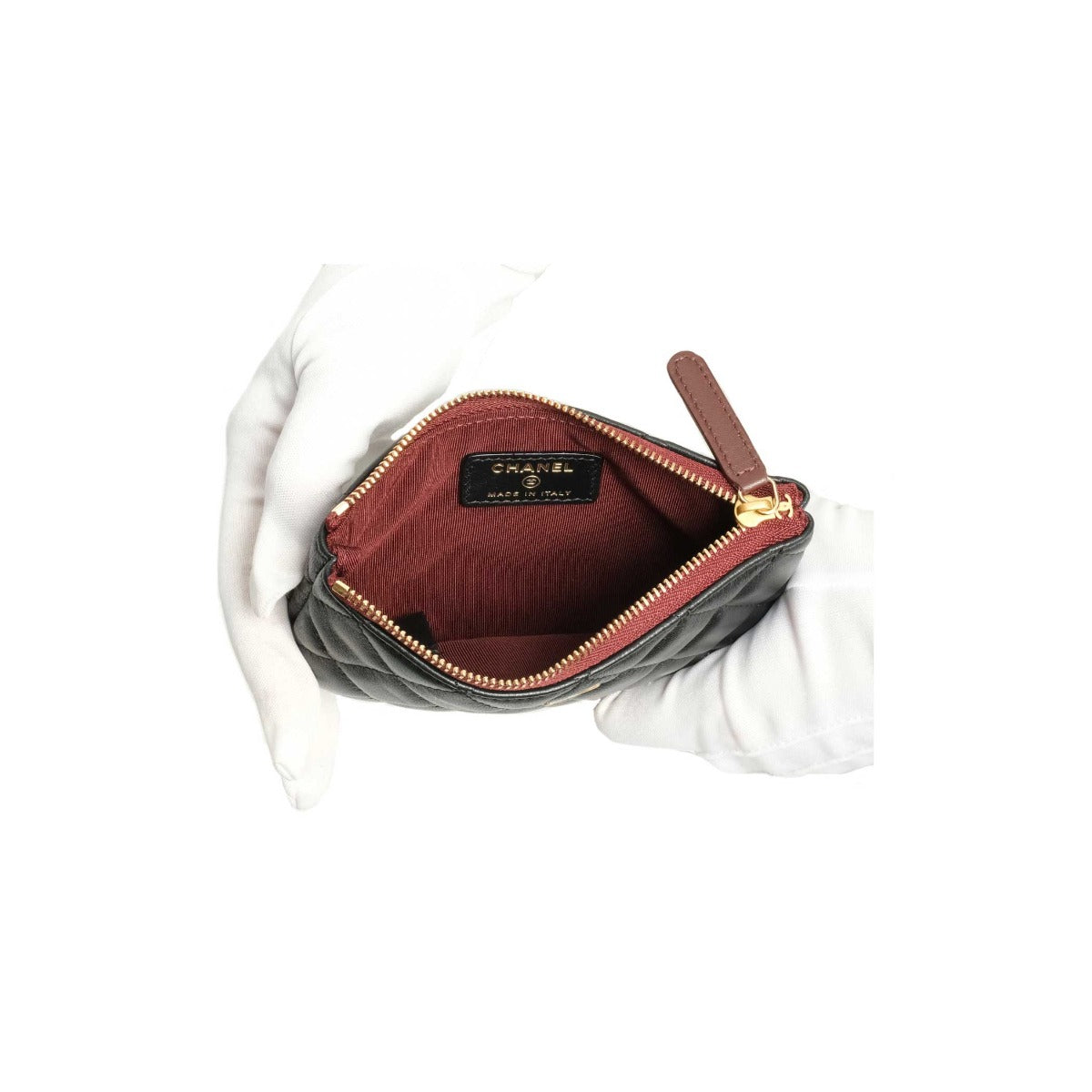 Chanel Black Quilted Lambskin Small O-Case