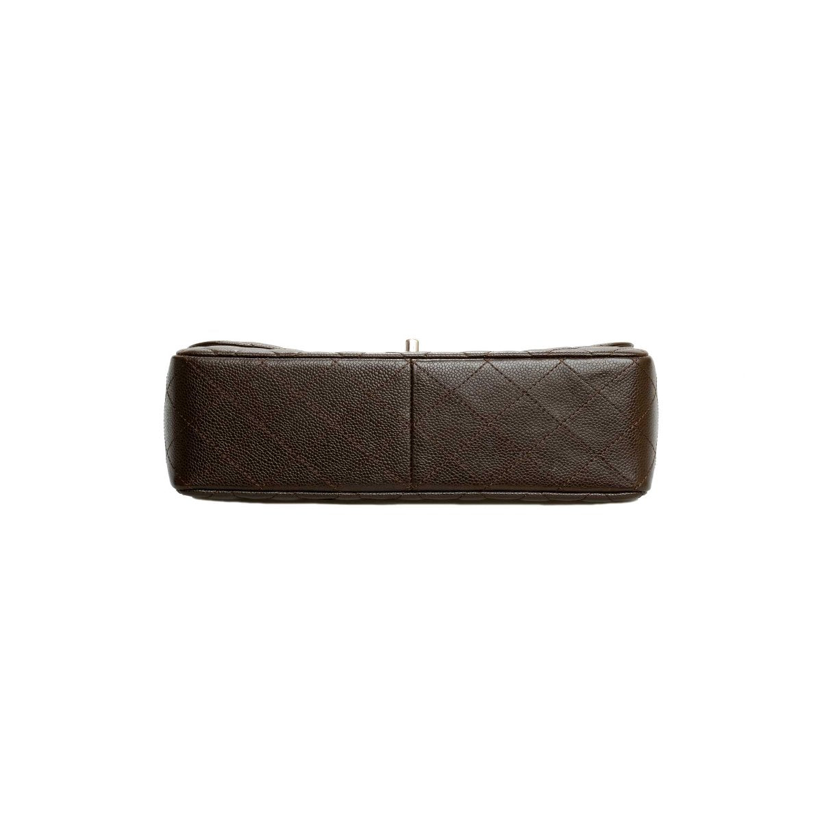 Chanel Brown Caviar Classic Jumbo Single Flap