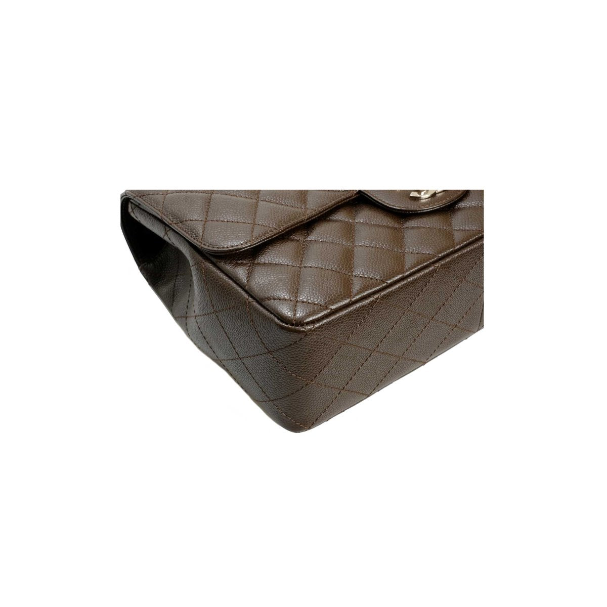 Chanel Brown Caviar Classic Jumbo Single Flap