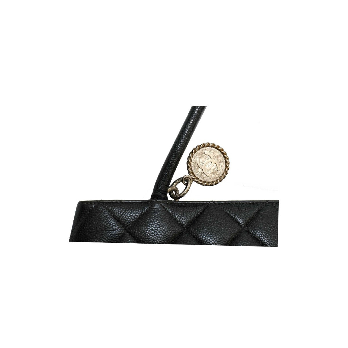 Chanel Medallion Black Caviar Quilted Tote