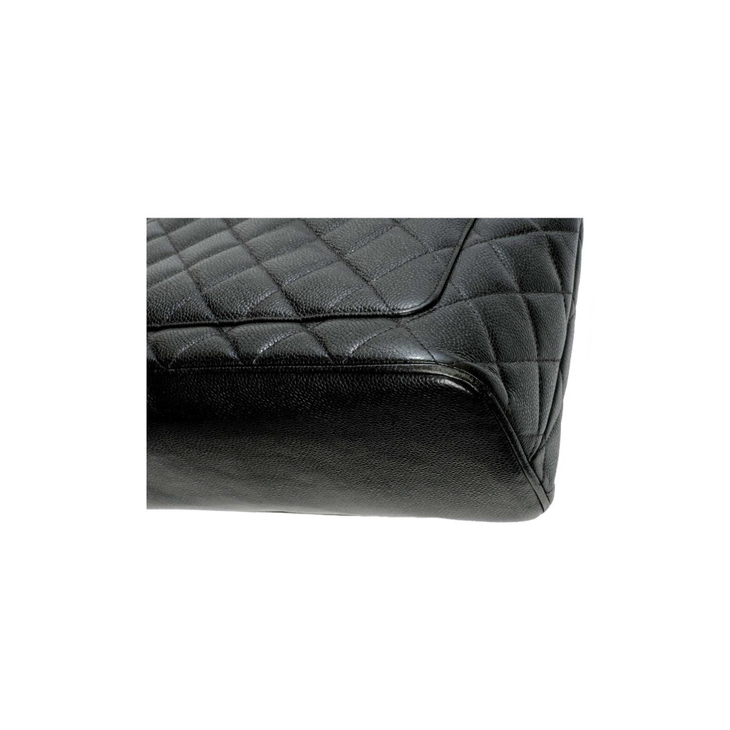 Chanel Medallion Black Caviar Quilted Tote