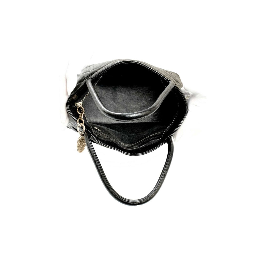 Chanel Medallion Black Caviar Quilted Tote