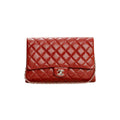 Chanel  Brick Red Caviar Flap Bag