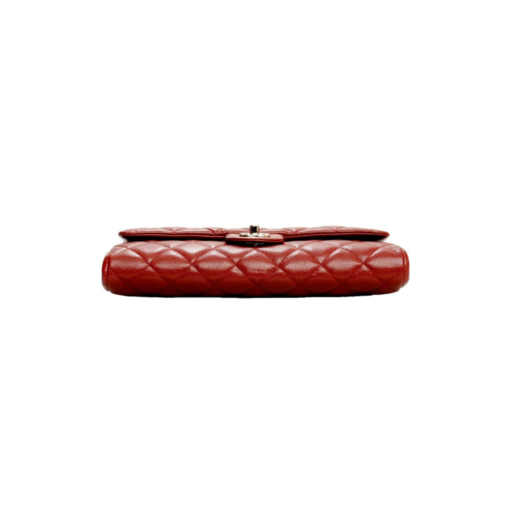 Chanel  Brick Red Caviar Flap Bag