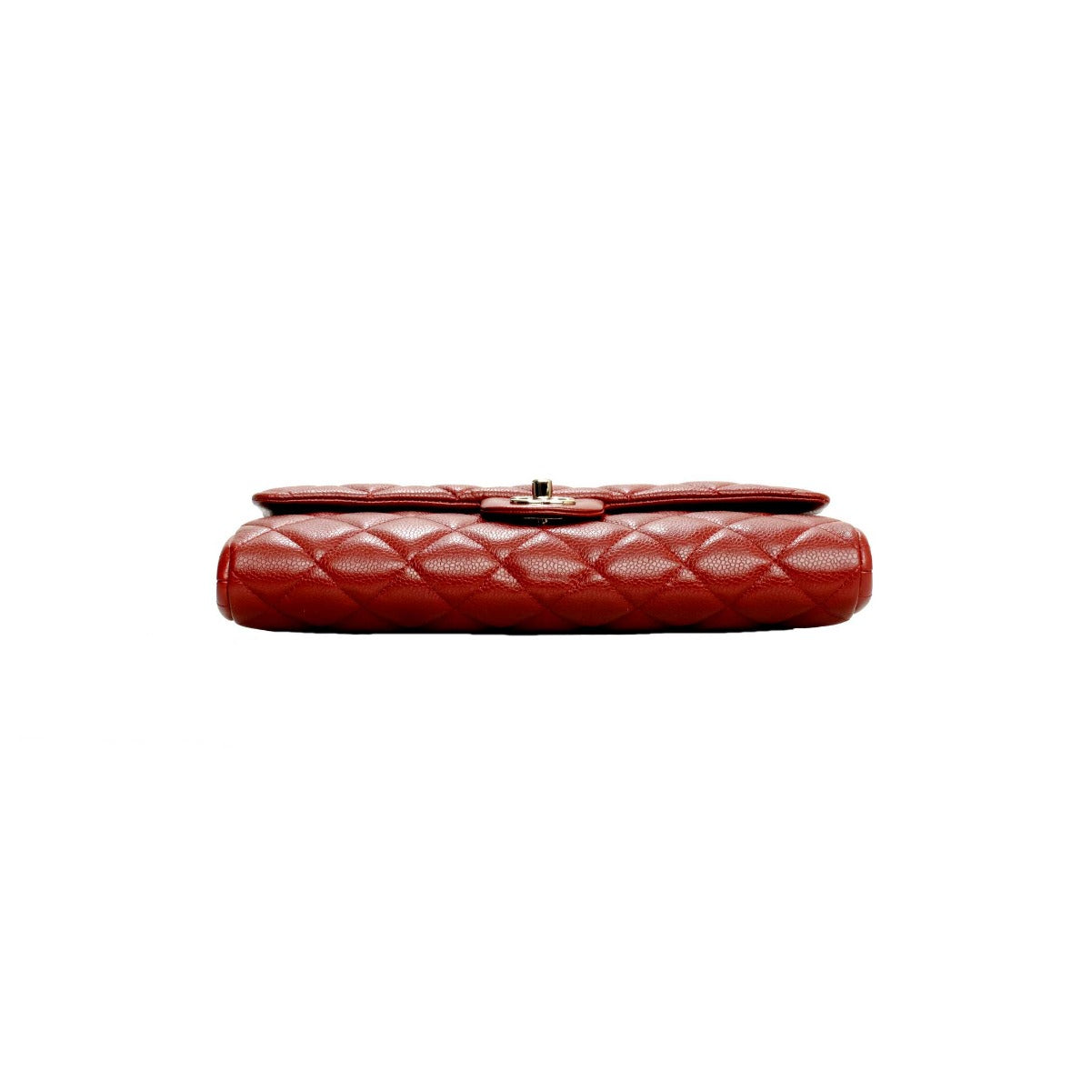 Chanel  Brick Red Caviar Flap Bag