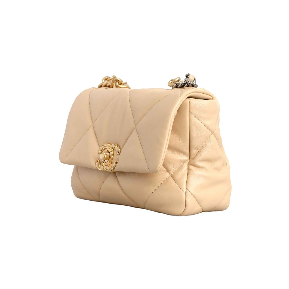 Chanel 19 Beige Flap Bag Medium