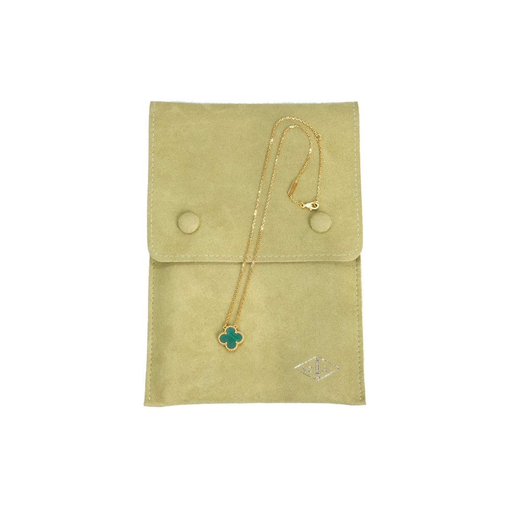 Van Cleef & Arpels Alhambra Malachite Motifs Necklace
