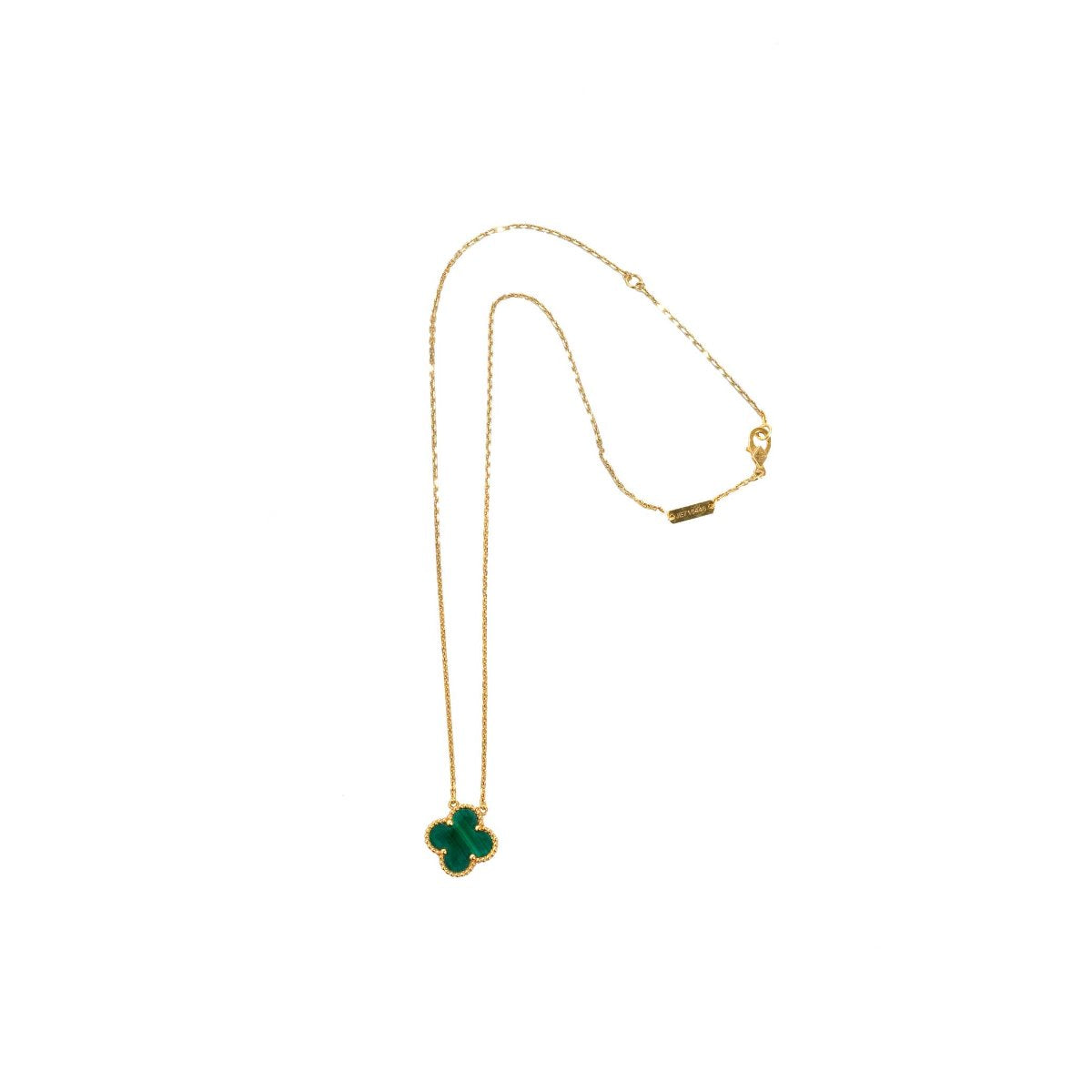 Van Cleef & Arpels Alhambra Malachite Motifs Necklace