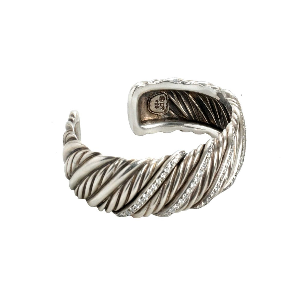 David Yurman Diamond Sculpted Cable Cuff