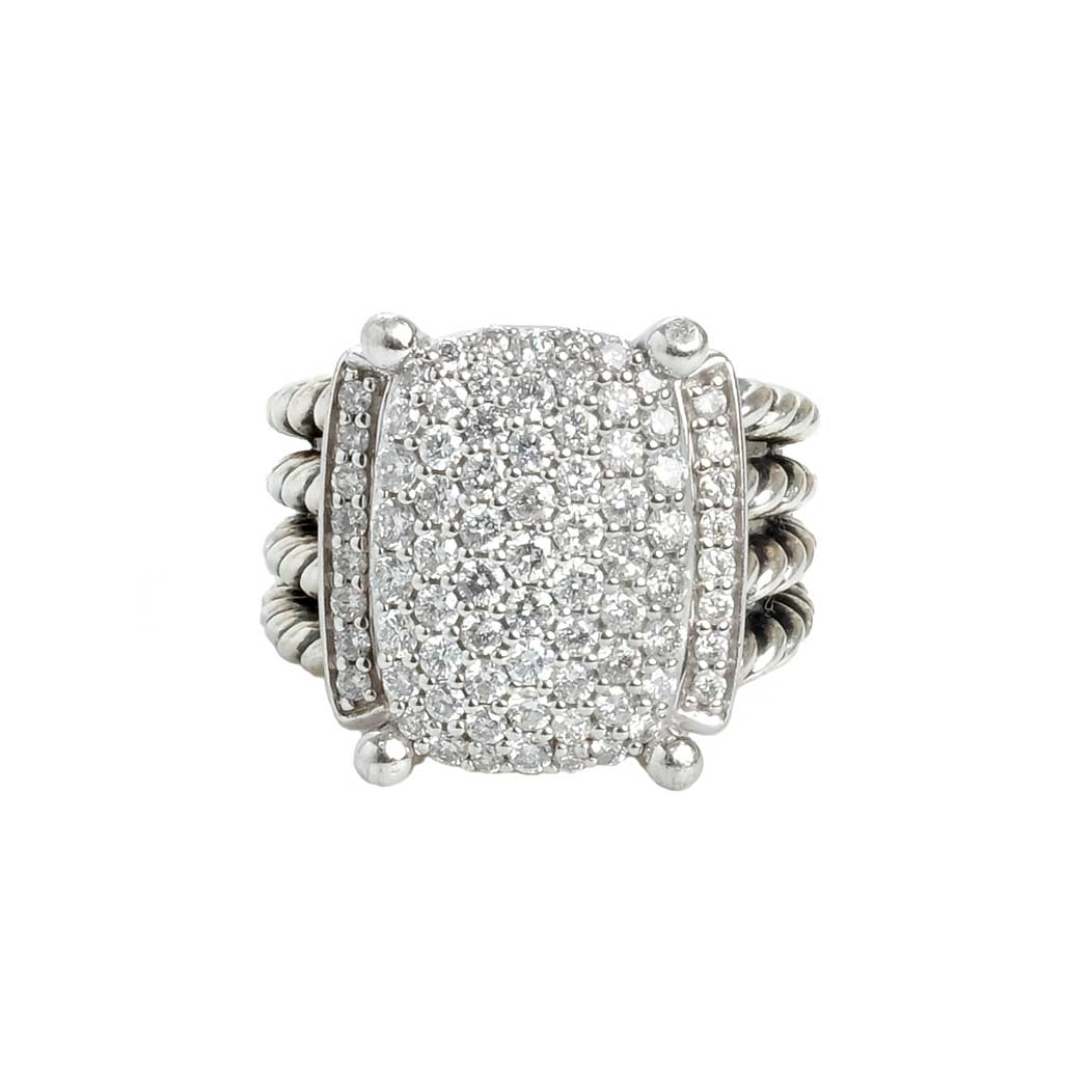 David Yurman Diamond Petite Wheaton Ring