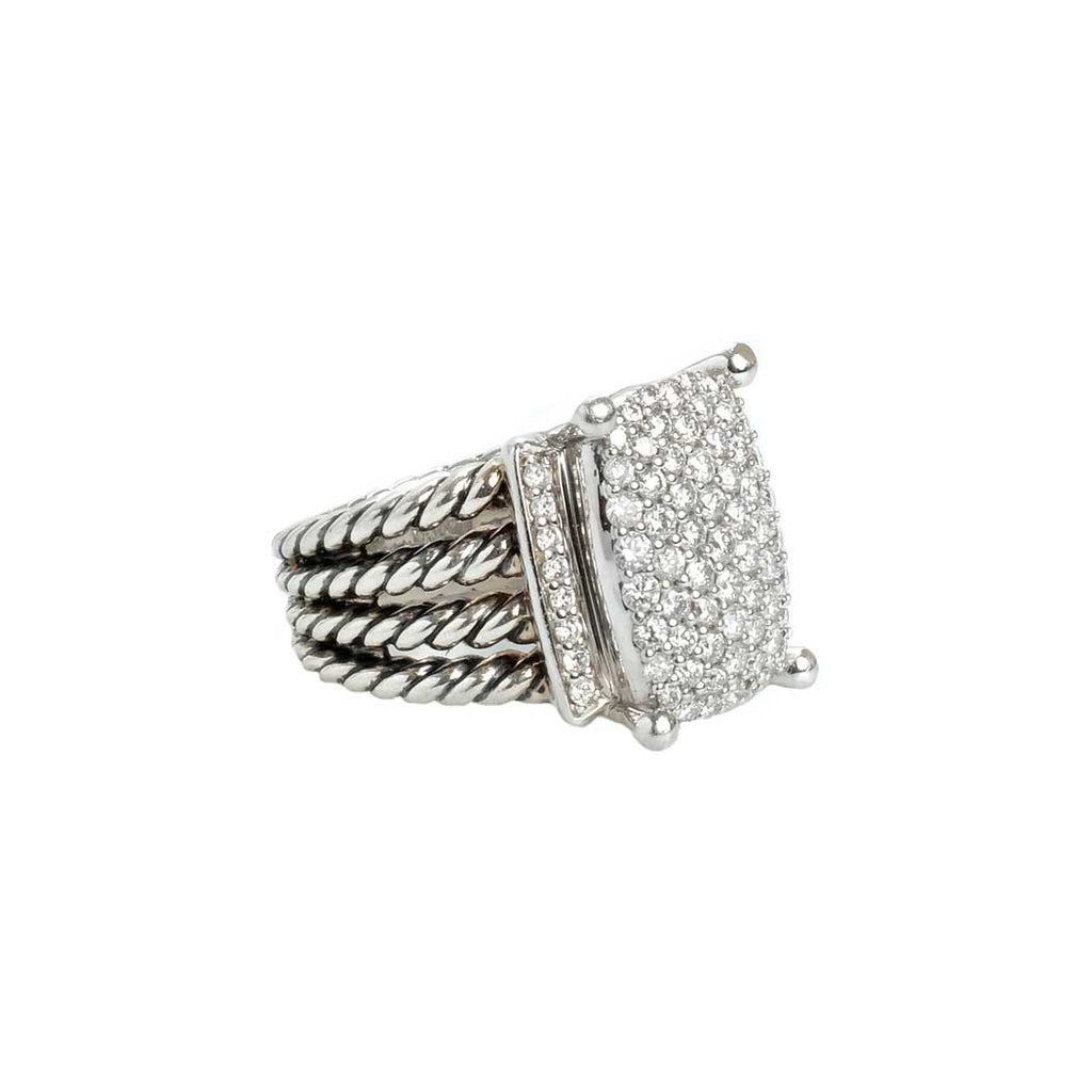 David Yurman Diamond Petite Wheaton Ring