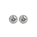 1.50ctw Halo Diamond 18K Earring