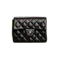 Chanel Black Lambskin Vintage Mini Square Flap Bag