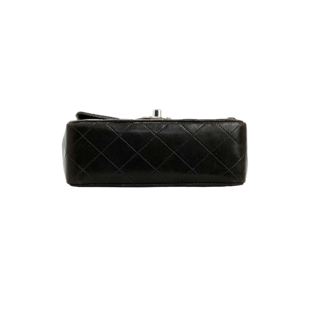 Chanel Black Lambskin Vintage Mini Square Flap Bag