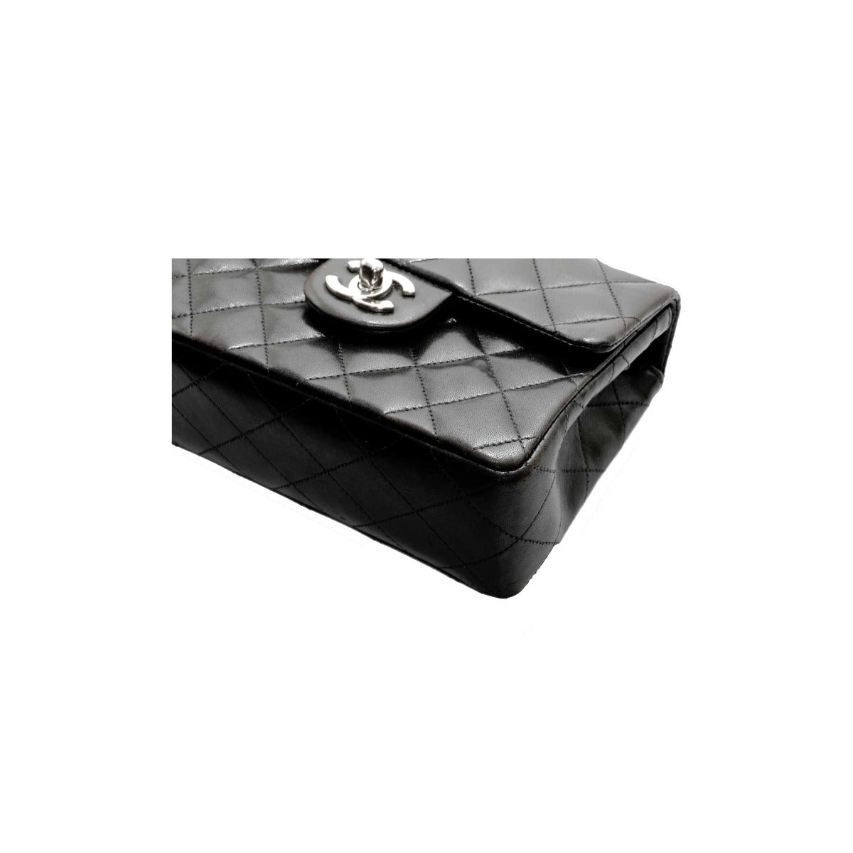 Chanel Black Lambskin Vintage Mini Square Flap Bag