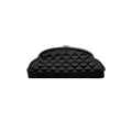 Chanel Timeless Black Satin Clutch