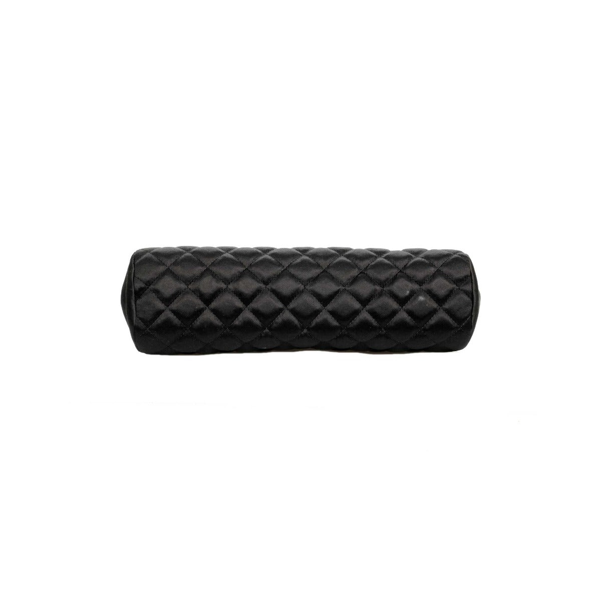 Chanel Timeless Black Satin Clutch
