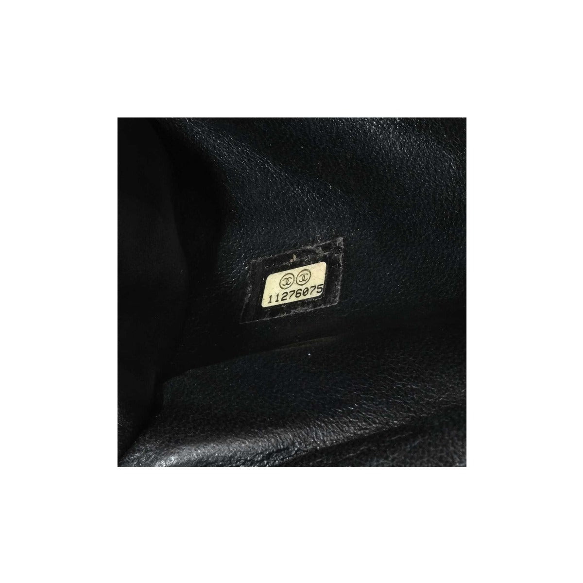 Chanel Timeless Black Satin Clutch