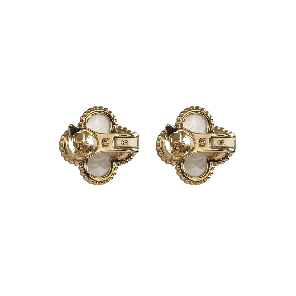 Van Cleef & Arpels Mother of Pearl Vintage Alhambra Earrings