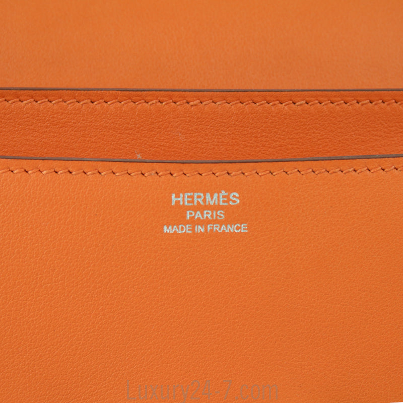 Hermes Orange Constance Elan Swift Bag