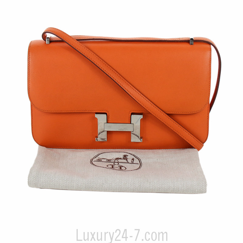 Hermes Orange Constance Elan Swift Bag