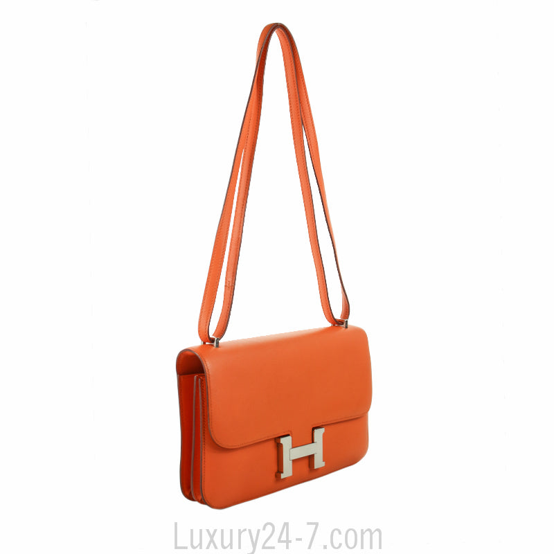 Hermes Orange Constance Elan Swift Bag
