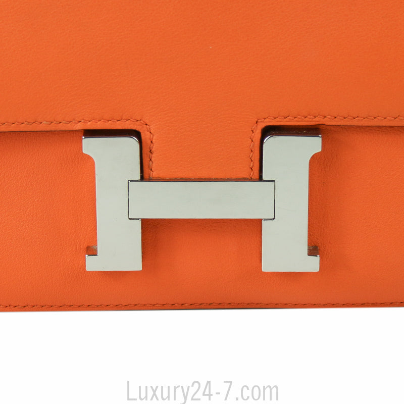 Hermes Orange Constance Elan Swift Bag