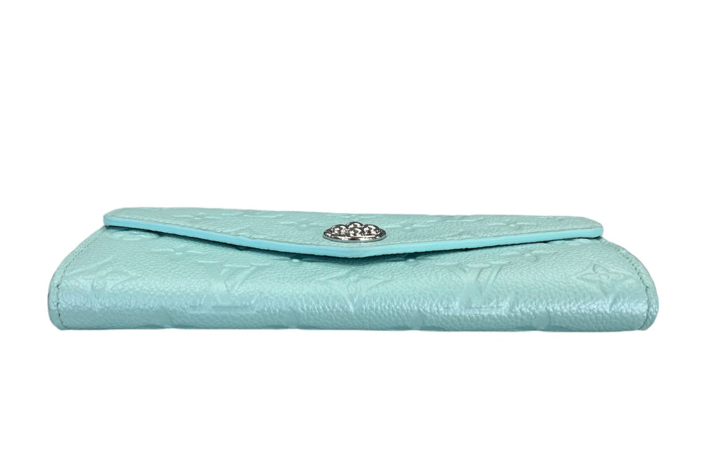 Louis Vuitton Pearly Blue Lagoon Empreinte Sarah Long Wallet