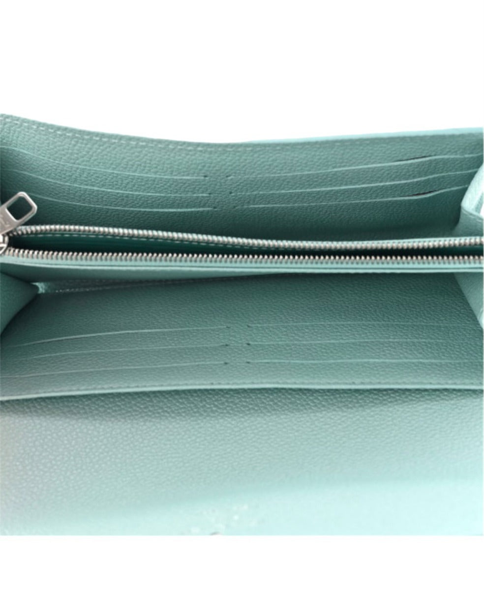Louis Vuitton Pearly Blue Lagoon Empreinte Sarah Long Wallet