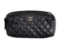 Chanel Black Quilted Calfskin Street CC Waist Bag