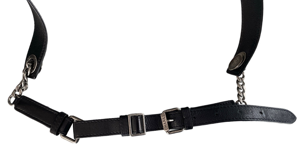 Chanel Black Quilted Calfskin Street CC Waist Bag