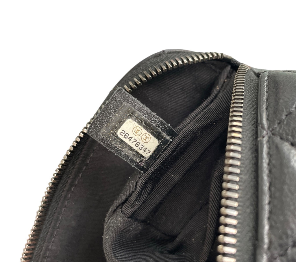 Chanel Black Quilted Calfskin Street CC Waist Bag