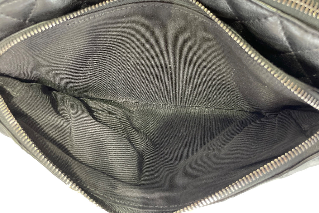 Chanel Black Quilted Calfskin Street CC Waist Bag