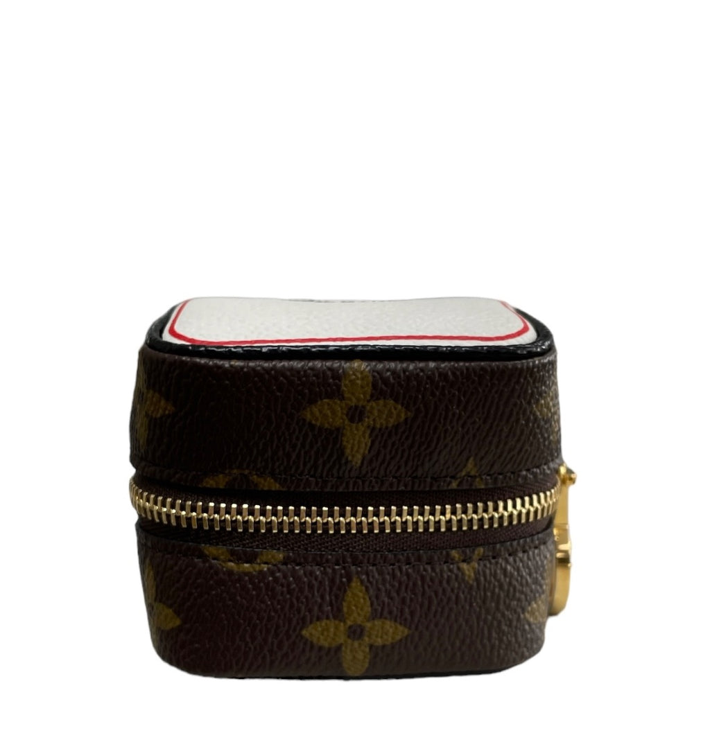 Louis Vuitton Monogram Game On Cube Coin Purse Keychain